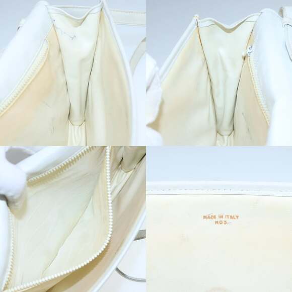 CELINE Macadam Canvas Shoulder Bag White - Picture 12 of 12
